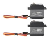 RASTKY Servo Numérique Haute Performance 40KG pour 1/12 1/10 /8 RC Voitures Bateaux Robots, Boîtier en Aluminium CNC, Conception étanche, 2 Jeux