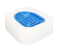 RASTKY Siège D'urinoir pour Entraîneur de Toilettes Kitty, Conception de Fausse Toilette Rainurée, Utilisation Facile, Idéal pour Les Fournitures pour Chats, ABSTaille: 14,4x12,8x4,7 Pouces (Blue)