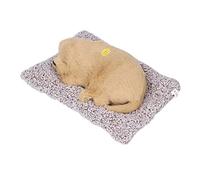 RASTKY Simulation Précise de Chien, Joli Jouet en Peluche, Décoration de Voiture pour Enfants, Décor de Maison et de Bureau, Matière Plastique, Mignon Marron 7x21cm (Gros Chien Labrador)