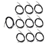 RASTKY Sonde de Capteur de Température 10 Pièces Capteur de Température Haute Précision Facile à Installer pour le Système Thermique Longueur de Câble de 1 M -25 ℃ à 125 ℃ pour un Contrôle de (50K