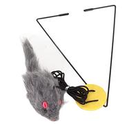 RASTKY Souris Suspendue à la Porte pour Chat, Jouet Interactif Réglable et Rétractable pour Attraper des Chats, pour des Relations Saines, pour Portes, Fenêtres, Sièges, Peluche