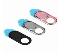 RASTKY Sticker de Couverture Webcam 3PCS Metal Lens Cap Camera Privacy Protect Sticker for Smartphone Tablets Camera Couvreaux de confidentialité (Couleur mélangée Rose Noir argenté)