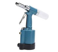 RASTKY Structure Hydraulique de Pistolet à Riveter Pneumatique à 3 Mâchoires de qualité Industrielle pour Rivets en Acier/Aluminium Riveteuse Pneumatique pour Aluminium D'aviation Bleu (Style