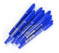 RASTKY Stylo Marqueur coloré à Double extrémité pour Dessiner, Croquis, écriture de Graffiti, Paquet de 10 Pièces, Séchage Rapide pour Artistes étudiants 5,5 Pouces (BLUE)
