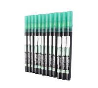 RASTKY Stylos de Peinture de Marqueur de Coloration de Modèle de Paillettes Métalliques pour les Travaux Manuels de Bricolage Scrapbook Vert, Flux D'encre Lisse pour une Large Couverture, 12 Pièces