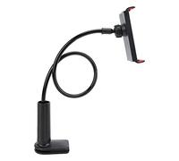RASTKY Support Col de Cygne Universel avec Rotule Pratique, Bras de Support Ferme, Conception Flexible pour Téléphone Portable et Tablette, ABS + Fil de Fer, 1 Jeu de Clips Inclus (Black)