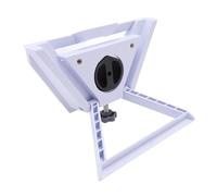 RASTKY Support D'adaptateur D'antenne Parabolique Extérieure 2 en 1, Support D'antenne Parabolique Léger pour Toit de Voiture en Métal ABS