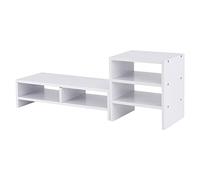 RASTKY Support de Moniteur de Bureau avec étagère à 3 Couches, Organiseur en Bois pour Ordinateur Portable, Niveau Visuel élevé pour Le Confort du Cou et de la Colonne Vertébrale, 30,5 X 20,3 X 12,7