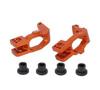 RASTKY Support de Moyeu C en Aluminium Orange Durable pour ZD Racing, Coffret Cadeau D'accessoires de Voiture RC 2 Pièces, Base de Moyeu C pour 1/8 MT8, 9021,9020,9116
