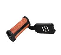 RASTKY Support de Plaque en L pour Micro Caméra Simple, Poignée Gauche avec Support de Chaussure Froide, Poignée Latérale Universelle en Bois pour Appareils Photo Numériques/sans Miroir, Conception