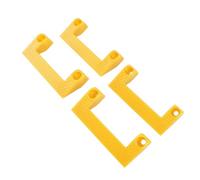 RASTKY Support de Ruban à Mesurer, Organisateur de Rangement D'outils Durable pour Un Accès Facile sur L'échelle pour Les Travailleurs de Garage, Matériau ABS, Ensemble de 4 Pièces (Yellow)