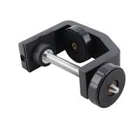 RASTKY Support de Serrage en C Noir en Alliage D'aluminium, Poignée Solide pour Lampe de Poche, Caméra, Trépied, Photographie, Vis de 1/4 Pouces, Pince de Support Universelle pour les Amateurs