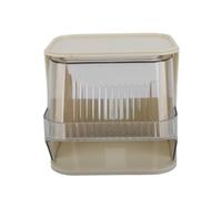 RASTKY Support de Stockage de Sachets de thé élégant Bureau Capsule café Boîte Debout Acrylique Clair Conteneur Compact pour Espace de Travail de Bureau à Domicile (WHITE)