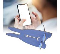 RASTKY Support de Téléphone Portable en Bois en Forme de Lapin, Support Solide pour Téléphones Portables et Tablettes, MDF, Rose/Jaune/Bleu, 6,4 X 3,1 Pouces pour Décoration de Bureau à Domicile