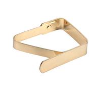 RASTKY Supports de Nappe Durables en Acier Inoxydable - Pinces Antidérapantes pour Nappes de Table, Buffets, Mariages - Pince à Tissu de Bureau Légère 1 Pièce Doré 3,5 X 5,1 Cm (GOLD)