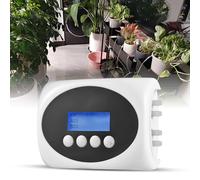 RASTKY Système D'arrosage Automatique à Double Pompe Solaire, Irrigation Goutte à Goutte Efficace pour 15 Pots de Plantes D'intérieur/extérieur, Blanc pour les Amateurs de Plantes Occupés (10m)