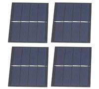 RASTKY Système de Module de Panneau Solaire DIY pour Chargement de Lumière de Jouet Solaire 4 Pièces, adapté aux Petits Projets Domestiques, Panneau en Silicium Polycristallin de 2,4 X 3,1 Pouces