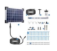 RASTKY Système D'irrigation Goutte à Goutte Solaire Automatique, Ensemble D'arrosage Automatique Efficace pour Serre et Jardin, Kit à énergie Solaire avec Minuterie pour Plantes D'intérieur et