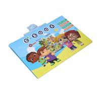 RASTKY Tableau Mural Interactif ABC avec Lumières Colorées, Livre électrique Anglais Rechargeable, Jeux pour Parents et Enfants pour Tout-Petits, 14,96 X 10,63 Pouces