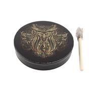 RASTKY Tambour Sibérien Motif Arbre de Vie Tambour Chamanique pour Développer les Capacités Musicales, 25 X 25 Cm, Cadeau de Fait à la Main pour les Amis, la Famille