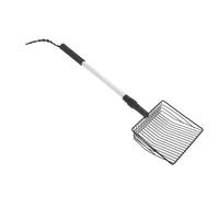 RASTKY Tamis à Excréments de Chat à Manche Long, Tamis Fin, Cuillère à Excréments Durable pour Poulailler, pour Petits Animaux (Modèle A, poignée à 2 Sections)