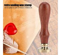 RASTKY Tampon de Cire de Scellement en Bois Rétro avec Invitations, Cartes et Enveloppes de Mariage Amovibles, Outil d'artisanat Vintage (Plantes: 091)