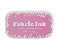 RASTKY Tampon Encreur Brillant Lavable, Accessoire de Peinture Facile à Utiliser pour Tissu, Tampon Encreur en Bois pour Scrapbook 3.74x2.17 Pouces, Bricolage (BD-257 Cendres roses)