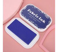 RASTKY Tampon Encreur Brillant Lavable, Accessoire de Peinture Facile à Utiliser pour Tissu, Tampon Encreur en Bois pour Scrapbook 3.74x2.17 Pouces, Bricolage (BD-262 bleu nuit)