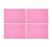 RASTKY Tapis de Découpe A5 en PVC Rose, Planche à Découper en Papier, Paquet de 4 pour les Amateurs D'écriture et de Dessin, 8,7 X 5,9 Pouces