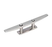 RASTKY Taquet de Bateau en Acier Inoxydable 316 Taquet à Dessus Plat de 10 Pouces Taquets de Corde de Pont en Acier Inoxydable 316 avec Trou de Quai à Base Ouverte de Remplacement Marin