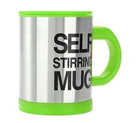 RASTKY Tasse à café électrique en Acier Inoxydable, Non Toxique, Turbine de Mélange Silencieuse pour Soupe au Chocolat Chaud, pour la Cuisine, Jaune 301-400ml (Green)