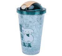 RASTKY Tasse à Glace Rafraîchissante Originale, Tasse à Boire en Paille Glacée pour Enfants Filles d'été, D'eau de Couleur Vive, 450ml, 7,1x2,6 Pouces (#2)