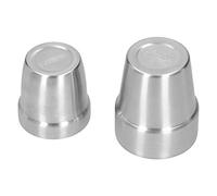 RASTKY Tasses à café en Acier Inoxydable à Double Paroi, 2 Pièces, Durables, Antirouille, pour la Maison et le Bureau, 180ml + 300ml