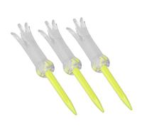 RASTKY Tee de Pliable Anti-vol Rotatif, Accessoires de Pratique, Goujons de Balle pour L'entraînement de, Aspect modéré, Caoutchouc Souple PP 85 Mm (Yellow)