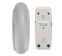 RASTKY Téléphone Fixe Suspendu pour la Maison ou Le Bureau avec Fonction Flash et Fonction Sourdine, Matériau ABS Durable, Couleur Noire, Taille 7,3 X 4,5 X 2,4 Pouces, Prend en Charge la Ligne