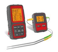 RASTKY Thermomètre Alimentaire Magnétique à Lecture Instantanée, Contrôle par Application, Double Sonde, Alarme de Synchronisation, Idéal pour le Camping Pique-nique avec Support Mains Libres (2