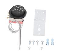 RASTKY Thermostat de Ventilateur électrique Contrôle de Température Efficace - 3 Broches Kit de Sonde de Conception