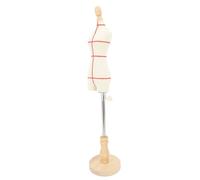 RASTKY Torse Mannequin Féminin Réglable avec Stand - Douskaker's Coudre Forme pour Afficher Les Vêtements, Base en Bois (1/2 échelle)