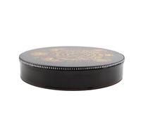 RASTKY Totem Drum Tambour à Main Chaman fabriqué à la Main de qualité Supérieure pour Rythme Musical, Fête à la Maison, à L'école, 25 X 5 Cm, Noir