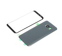 RASTKY Tout Nouvel Ensemble de Remplacement de Vitre Avant Arrière pour S8 avec Outils Testés Avant de Quitter L'usine pour Les Utilisateurs de S8 (Silver)