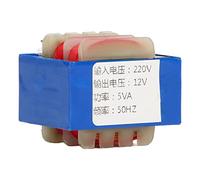 RASTKY Transformateur de Tension, Alimentation Stable pour éclairage Audio Automobile, Transformateur D'isolation 220V à 12V EI13x20 5W