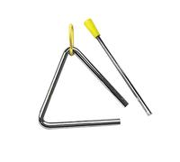 RASTKY Triangle Métallique Compact avec Instrument de Percussion pour L'éducation de la Petite Enfance, dans Les Salles de Classe de Musique Scolaire (4 Pouces (ID 102 mm, épaisseur 3,8 mm))