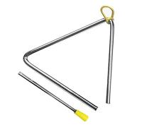 RASTKY Triangle Métallique Compact avec Instrument de Percussion pour L'éducation de la Petite Enfance, dans Les Salles de Classe de Musique Scolaire (6 Pouces (ID 153 mm, épaisseur 5 mm))