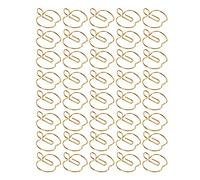 RASTKY Trombones Dorés en Forme de Pomme, 40 Pièces, Trombones Artisanaux en Métal de Grande Taille pour l'organisation, le Marquage et la Classification des Fichiers