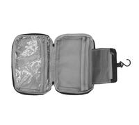RASTKY Trousse de Toilette Suspendue avec Crochet Pliant et Poches Zippées, Poches en Maille Respirante, Compagnon de Voyage Parfait pour Les Hommes d'affaires, Les Amateurs de Sports de Plein Air ;