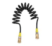 RASTKY Tube en Spirale Flexible pour Pompe à Air Haute Pression pour Réservoir de Plongée, Double Connecteur Rapide Femelle pour Pompes à Air électriques, Idéal pour Les Voitures et Les Vélos