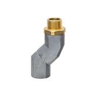 RASTKY Tuyau de Transfert Pivotant à 360 Degrés, Connecteur NPT Pivotant, Matériau en Alliage de Zinc pour Une Installation Facile, Expérience de Réapprovisionnement Sûre (Silver #-1)