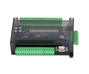 RASTKY Unité de Contrôleur de Module Logique Programmable 24VDC 6AD à 2DA avec Comptage à Grande Vitesse pour Textile d'emballage Métallurgique, Noir 1 Pièce