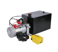 RASTKY Unité de Puissance Hydraulique Levage et Abaissement Rapides Robustes et Sûrs pour les Appareils de Remorque à Benne Basculante Capacité de 12 L en Acier Inoxydable