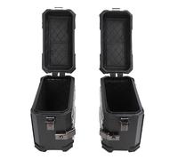 RASTKY Valise Latérale de Moto en Alliage D'aluminium Durable, Boîte de Sacoche Rigide de 35 L pour Bagages de Casque, étanche, Résistante aux Chocs, Ajustement Universel, Boîte de Rangement